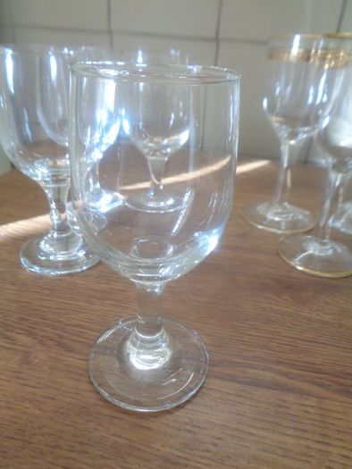Assortment of Stemmed Glasses x 9 for Sale