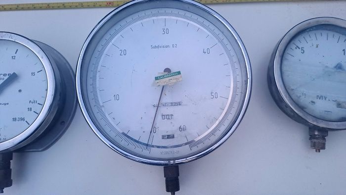 Set of 3 SS Display Gauges