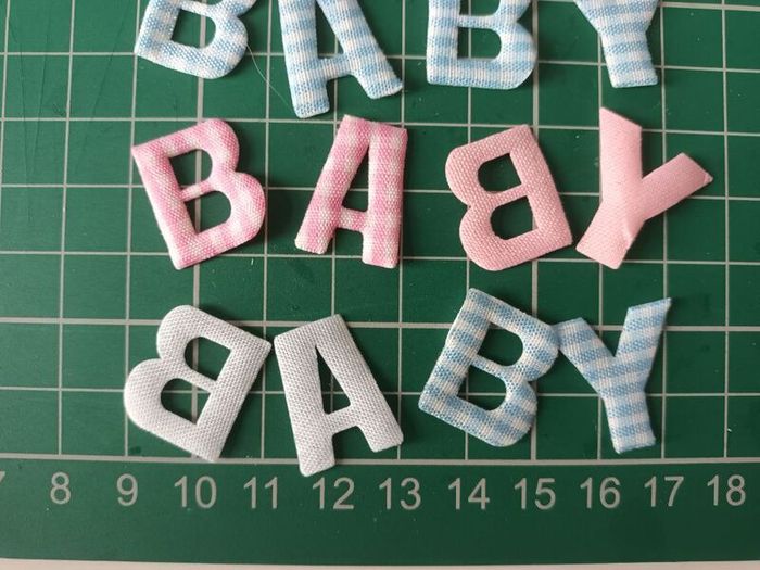 Craft Embellishments - Fabric Letters - Baby