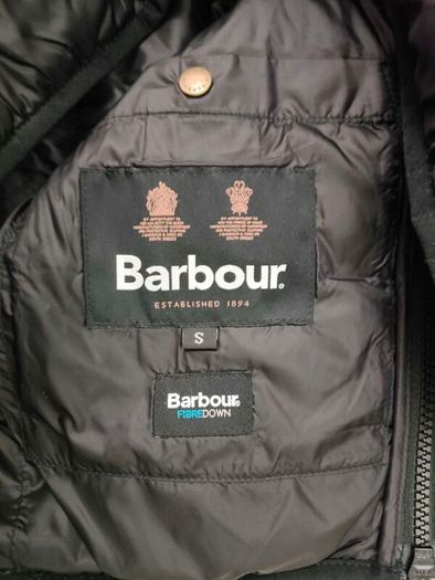 Barbour Penton Quilt Fiberdown Puffer Jacket Mens Small