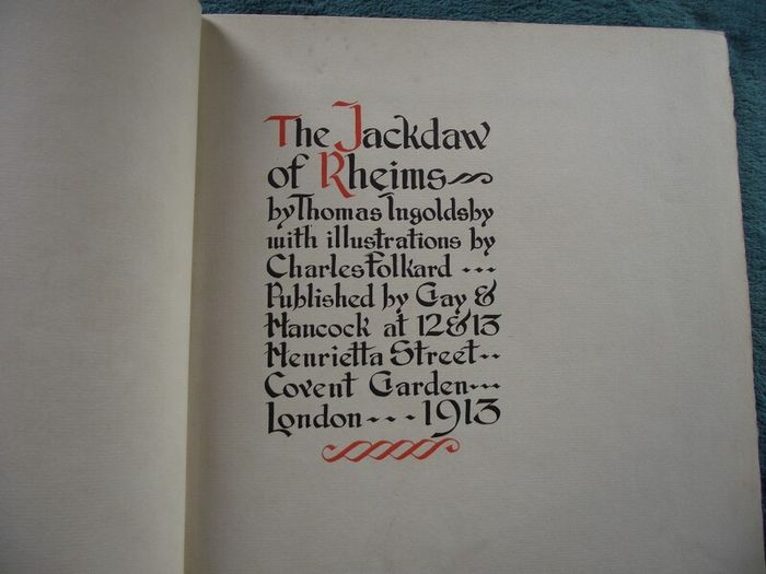 The Jackdaw of Rheims - Thomas Ingoldsby - Gay & Hancock London 1913