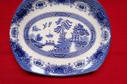 Blue Willow English Ironstone Serving Platter