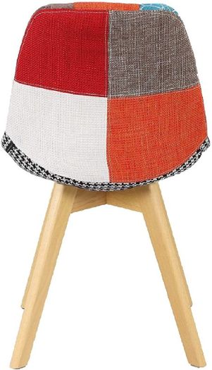 2 x Dining Chairs Design Patchwork Retro - Free Delivery Nationwide