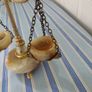 Vintage Onyx Marble Scales of Justice Image 2