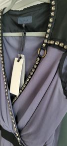 BASTYAN Steel Silk Studded dress Sz 12UK - Bnwt Rrp 645 (New)