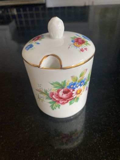 Vintage Royal Grafton floral lidded sugar dish