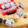 BRAND NEW Bi-Metal Hole Saw Kit,13pcs Hole Saw Cobalt Drill Hole Cutter Set with Mandrels for Soft Metal Sheet,Wood,Drywall,Aluminum Image 7