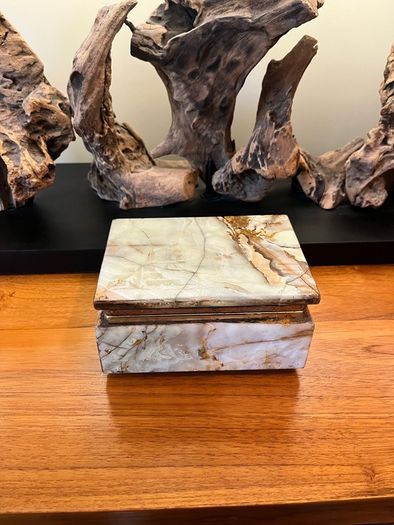 Vintage Italian Oynx Jewellery Box