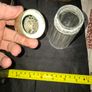 Antique Glass Sugar or Spice Shaker featuring a perforated Silver Plated Lid. Image 2
