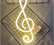 Musical Note Neon Signs LED Music Note Neon Lights Wall Decoration USB or Battery Powered Creative Music Symbol Night Light Living Room Girl Room Decor Bar Party Birthday Gift MULTIPLE COLOURS AVAILABLE (FREE POSTAGE)