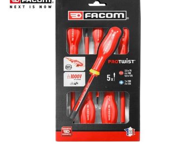 FACOM Protwist isolated 1000V screwdriver set (5 pcs)