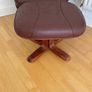 Swivel armchair & footstool Image 3