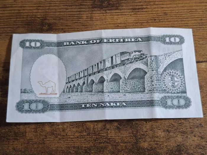 Eritrea, 10 Nafka banknote, 24.5.1997 - free standard postage