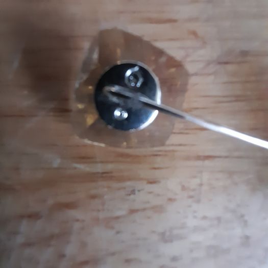Swarovski crystal tie pin and matching cufflinks