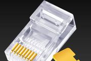 50 PCs RJ45 Connector Cat6 Connector Network Unshielded RJ45 Perforated Crystal Head Network Cable
