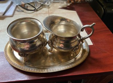 EPNS silver plated condiments set