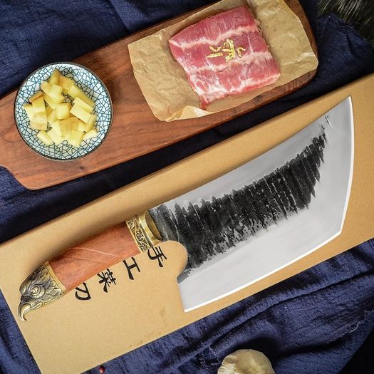 Knife for bone 9inch very heavy and Sharp 950grs Di'Casteel engrave your name
