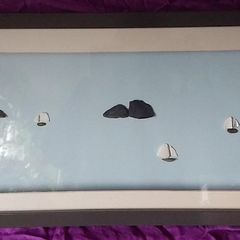 P O' Connor 'Sail Away' pebble art