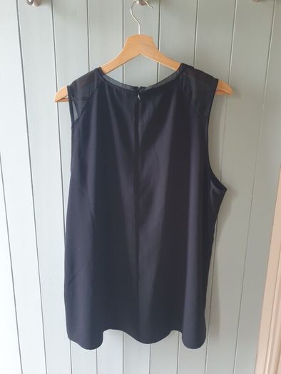Black sleeveless top