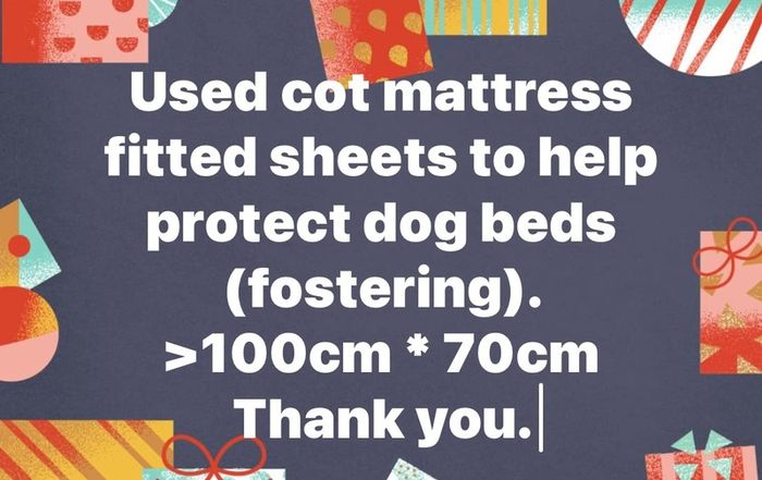 Fitted Sheets for cot mattress