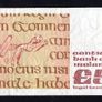 1981 Ireland IR5 Johannes Scotus Erigena Banknote Series B. Note issued 07/05/93. Serial number GKG258137 Image 2