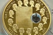 Founding of the German Confederation 24 Karat Gold plated Proof Congress of Vienna