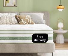 King Size Mattress, Gel Memory Foam, Medium Firm 5FT King Size, 10 Inch, Pocket Sprung Hybrid Mattress