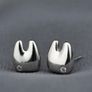 New Rhinestone Decor Structured Stud Earrings Image 2
