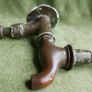 Vintage Brass Water Taps Image 8