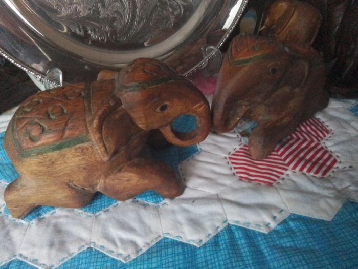 Indian Carved Elephants