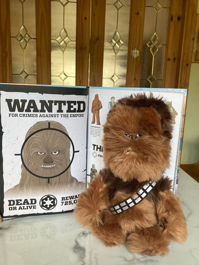 Star Wars where's The Wookie Book and Plushie