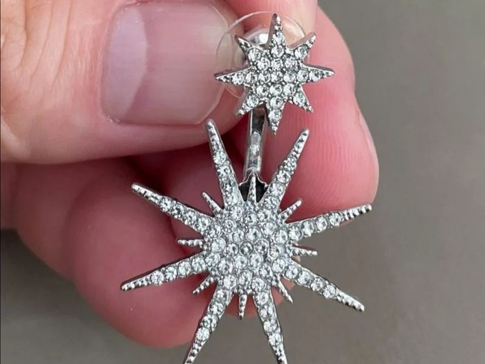 Statement star earrings