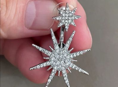 Statement star earrings