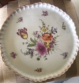 Antique Hand Painted Meissen Plate