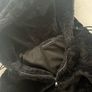 Pretty Little Thing black Faux Fur hooded half-zip Jacket, Size 10 Image 4