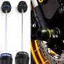 Front wheel axle slider crash protector. Image 2