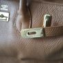 Tan handbag faux leather Image 9
