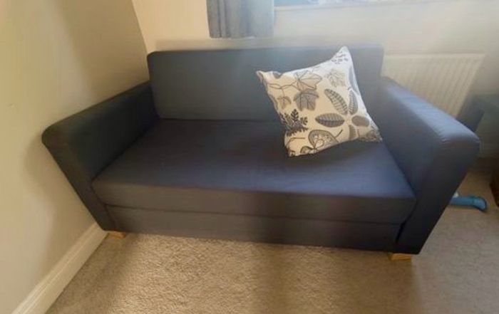 IKEA Charcoal Grey 2.    Seater Sofa Bed Bed
