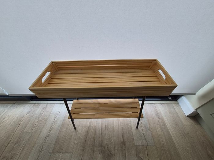 IKEA VANILJSTANG Plant Stand. 2-Tier Wooden Display Table