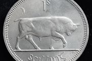 Ireland - 1966 - Irish 1s - Shilling - Bull - KM.14a - UNC - [2691]