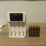 rechargeable battery Charger + 4 1100mah  aaa rechargeable batteries Image 2