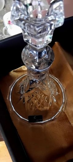 A New  Pair Of Kilarney Crystal Candle Stick