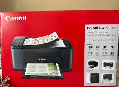 Brand New Canon PIXMA TR4755i Wireless All-in-One Printer (Black)