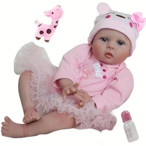 20" Reborn Doll Realistic Baby Doll with Soft Cloth Body,