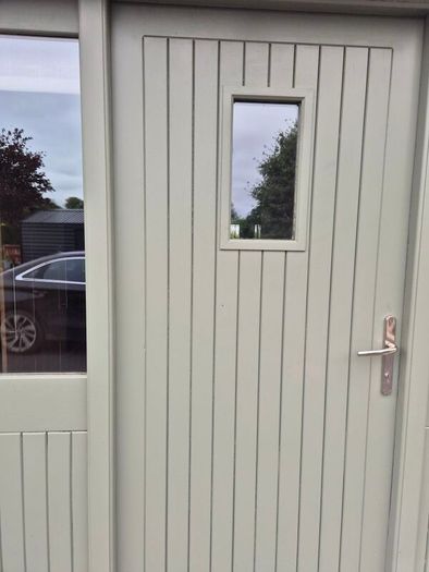 Front Door with side panels