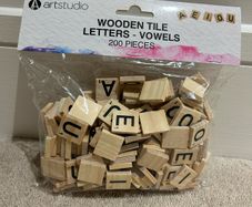 Wooden Tile Craft Letters