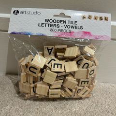 Wooden Tile Craft Letters