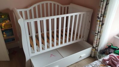 Sleigh Cot bed without storage drawer
