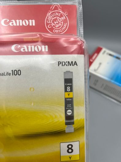 2 x Genuine Canon Pixma ChromaLife 100 Ink Cartridges Sealed Cyan & Yellow