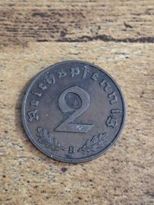 German Empire, Germany, 2 Reichspfennig 1938 B - free standard postage